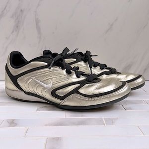 Nike Talaria Antique Gold Metallic Black Trim Size 7